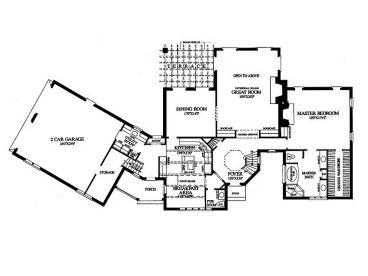 1st Floor Plan, 063H-0095