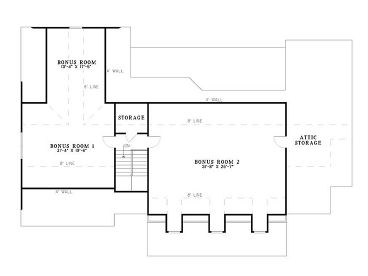 2nd Floor Plan, 025H-0132