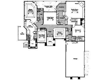 1st Floor Plan, 043H-0166