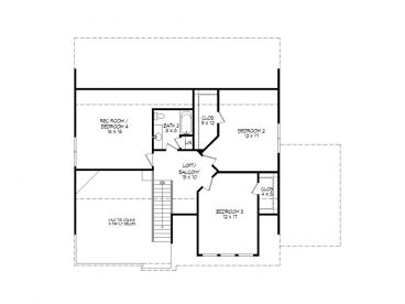 2nd Floor Plan, 062H-0057