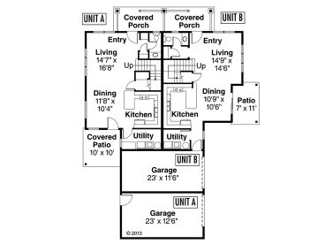 1st Floor Plan, 051M-0024