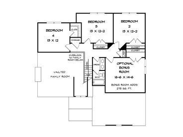 2nd Floor Plan, 019H-0165