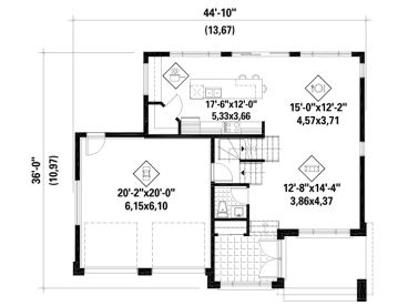 1st Floor Plan, 072H-0258
