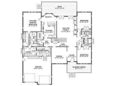 1st Floor Plan, 067H-0015