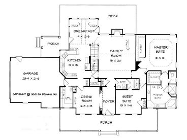 1st Floor Plan, 019H-0075