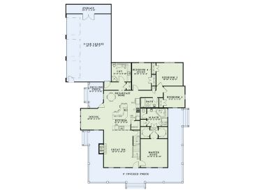 1st Floor Plan, 025H-0301