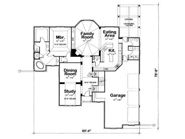 1st Floor Plan, 031H-0227