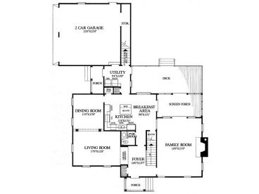 1st Floor Plan, 063H-0085