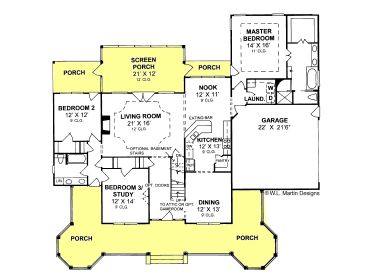 1st Floor Plan, 059H-0063