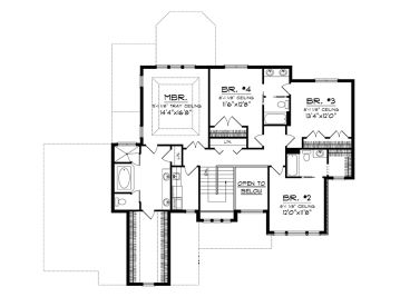 2nd Floor Plan, 020H-0303