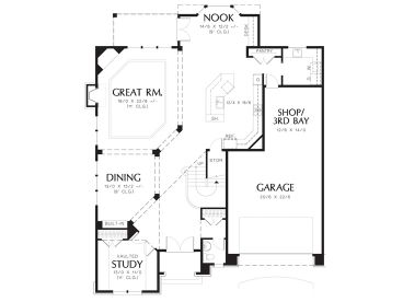 1st Floor Plan, 034H-0348