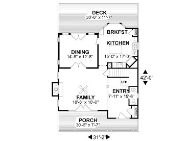 1st Floor Plan, 007H-0047