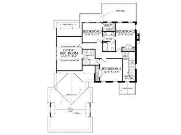 2nd Floor Plan, 063H-0152