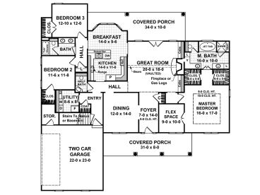 1st Floor Plan, 001H-0106
