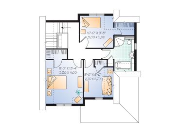 2nd Floor Plan, 027H-0189
