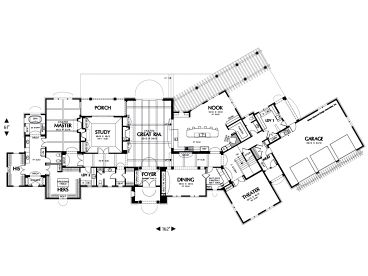 1st Floor Plan, 034H-0147