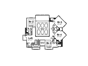 2nd Floor Plan, 050H-0015