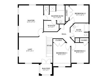 2nd Floor Plan, 065H-0099