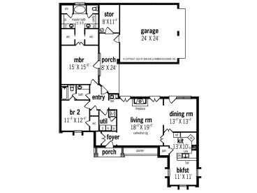Floor Plan, 021H-0091