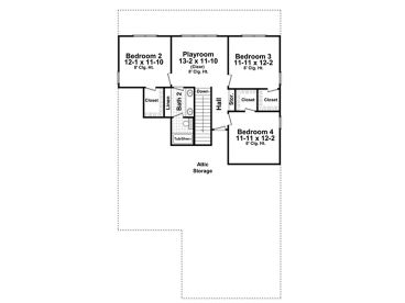 2nd Floor Plan, 001H-0183
