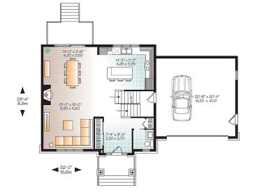 1st Floor Plan, 027H-0451