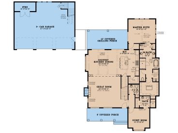 1st Floor Plan, 074H-0216