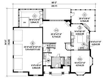 1st Floor Plan, 072H-0233