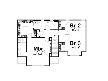 2nd Floor Plan, 050H-0347