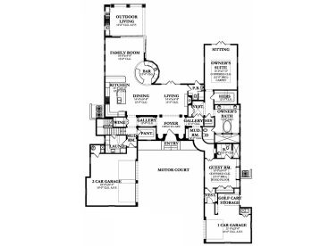 1st Floor Plan, 064H-0091