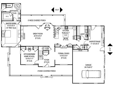 1st Floor Plan, 044H-0052
