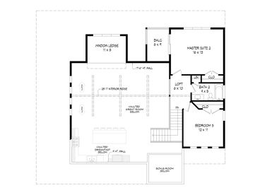 2nd Floor Plan, 062H-0478