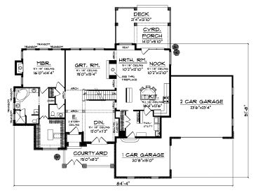 1st Floor Plan, 020H-0219