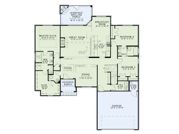 1st Floor Plan, 025H-0283