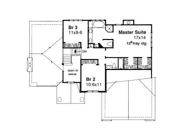 2nd Floor Plan, 022H-0080