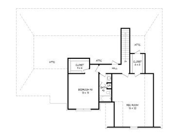 2nd Floor Plan, 062H-0006
