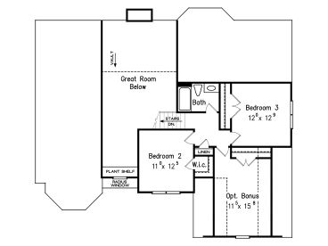 2nd Floor Plan, 086H-0011