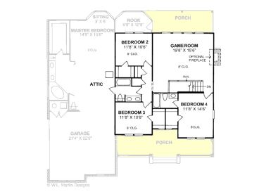 2nd Floor Plan, 059H-0043