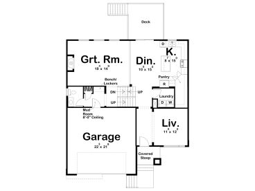 1st Floor Plan, 050H-0272
