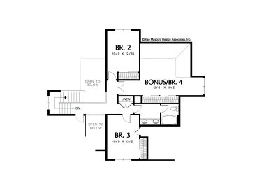 2nd Floor Plan, 034H-0165