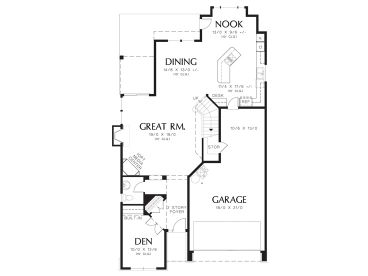 1st Floor Plan, 034H-0406