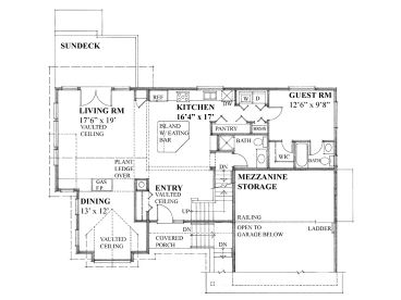 1st Floor Plan, 010H-0021