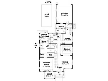 1st Floor Plan, 052H-0071