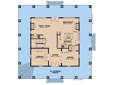 1st Floor Plan, 074H-0191