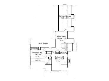 2nd Floor Plan, 030H-0056