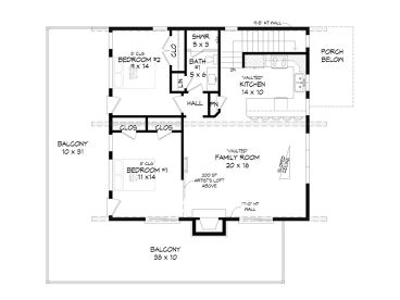 2nd Floor Plan, 062G-0369