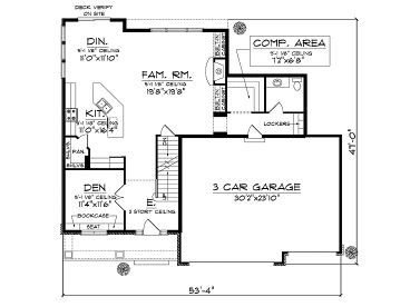1st Floor Plan, 020H-0189