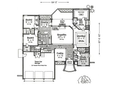 1st Floor Plan, 002H-0092
