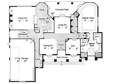 1st Floor Plan, 043H-0200