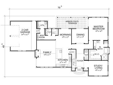 1st Floor Plan, 036H-0033