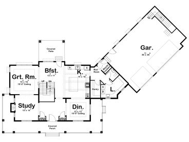 1st Floor Plan, 050H-0252